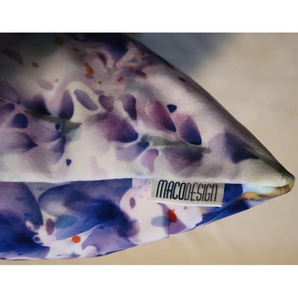 Macodesign Throw Pillow 18x18 Purple Flower Collection Poland Decor Vibrant - Picture 10 of 10